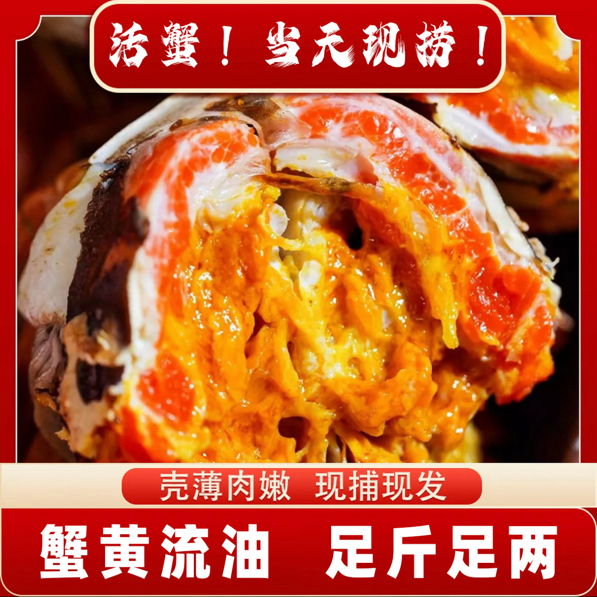 组合装【活蟹】公蟹4.5-4.2两母蟹3.5-3.2两6/8/10只顺丰包邮