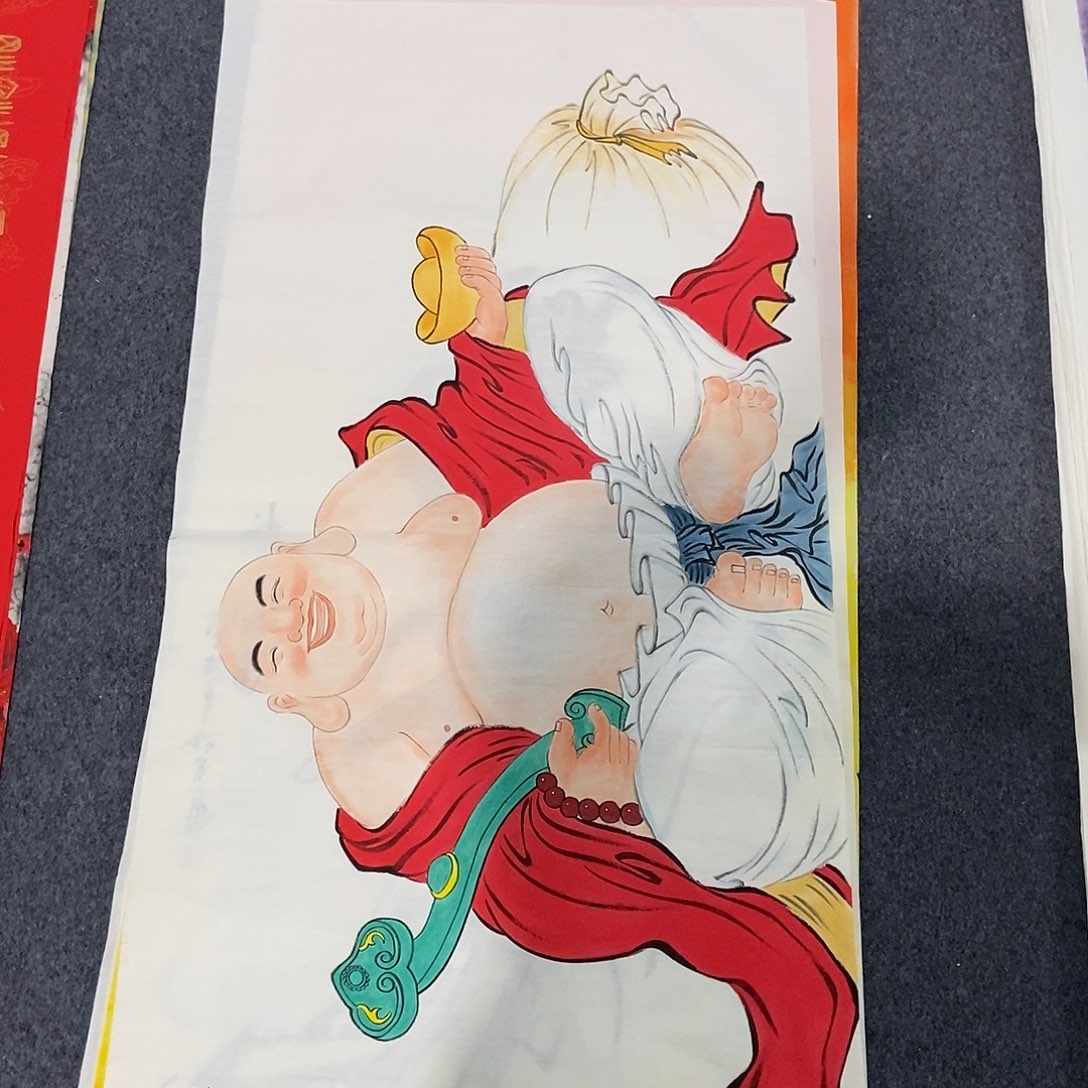 国画四尺人物一幅