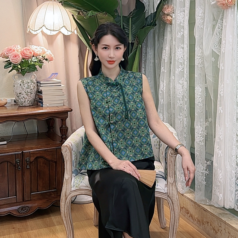 【鸳鸯戏】AN164  安妮老板 时尚新中式国风舒适高腰气质套装