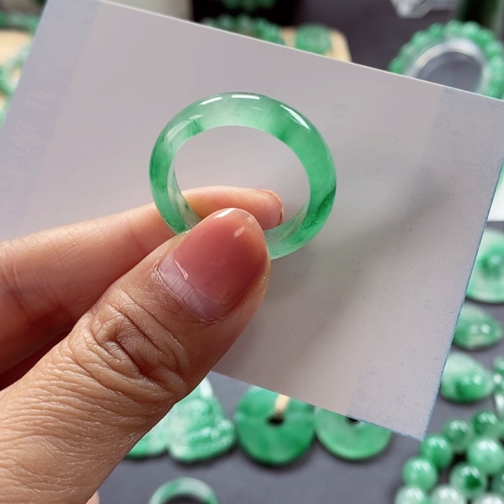 石英质玉戒圈未镶嵌欢*