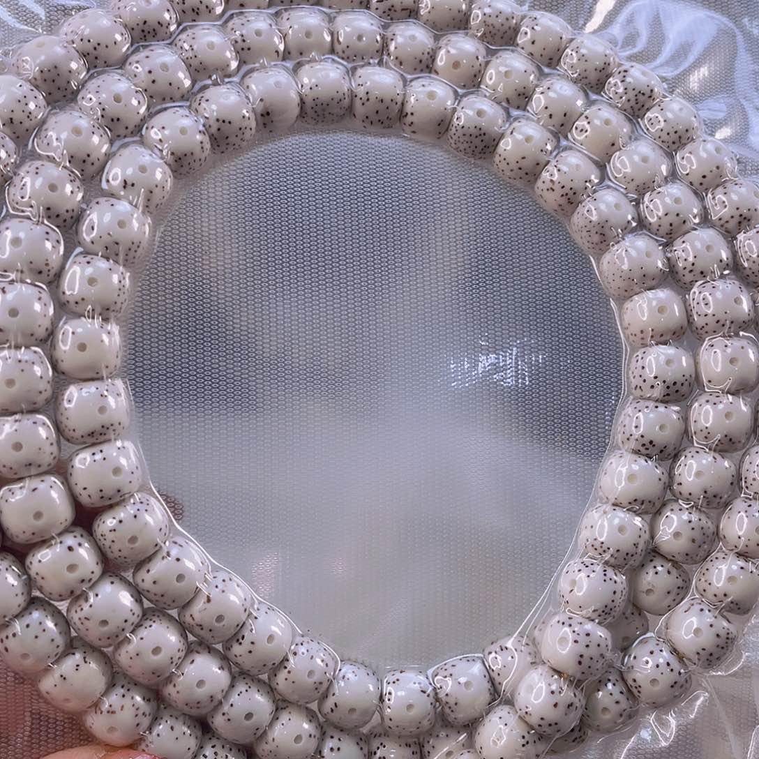 星月菩提吊坠༺***༻脱脂月留白小细星尺寸8,5