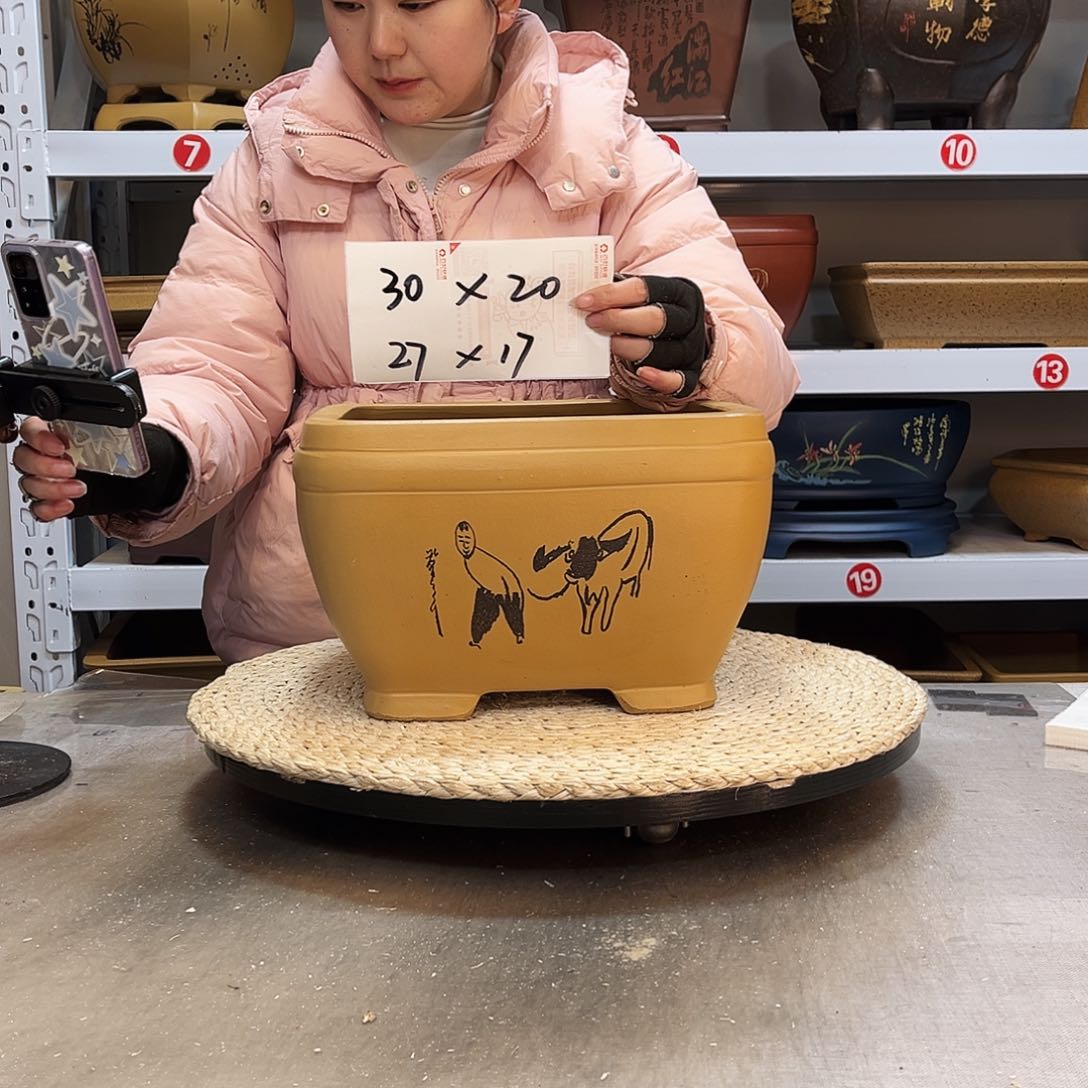 紫砂花盆紫砂花盆