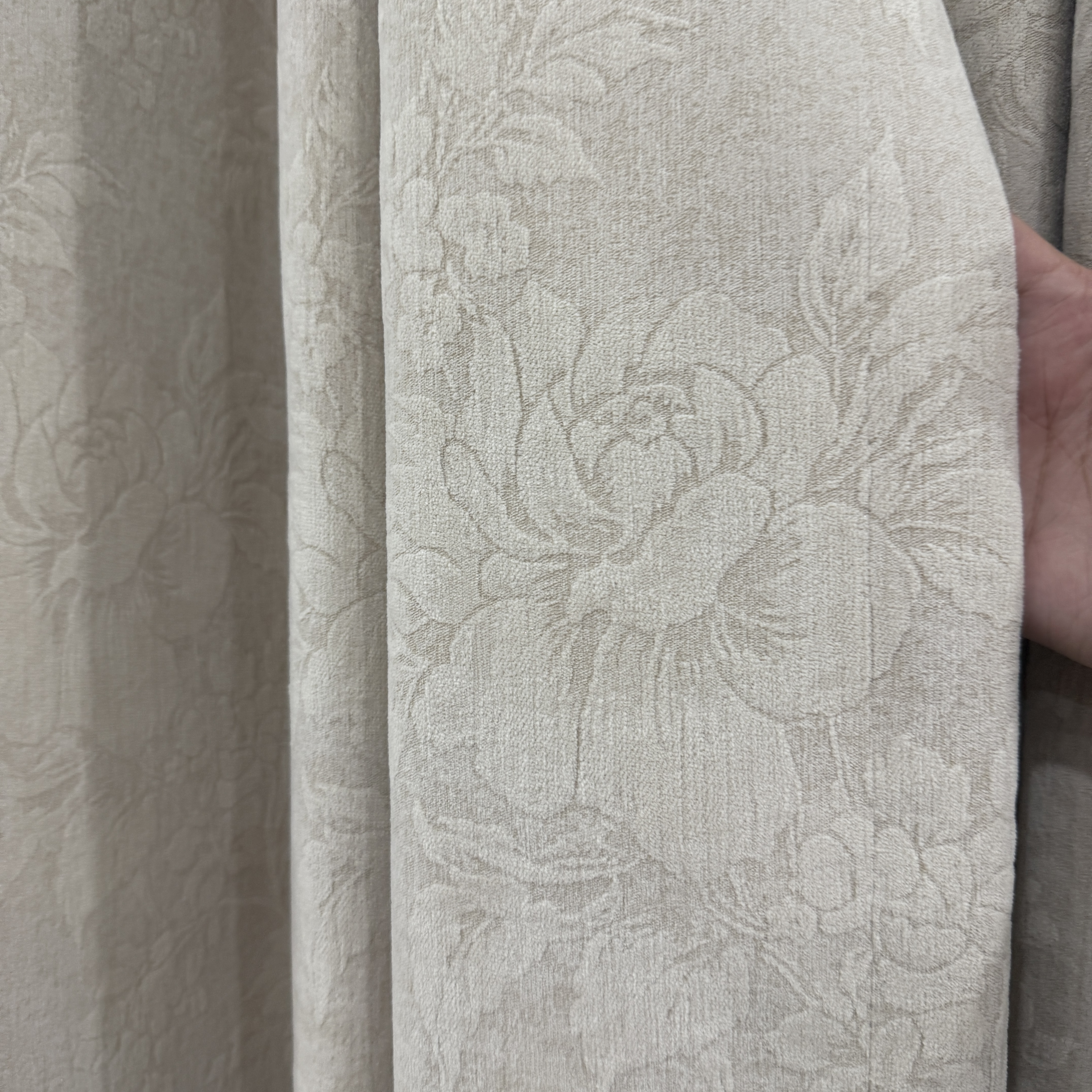 【宏泰637系列】法式遮光窗帘窗帘布艺雪尼尔奶茶色卧室客厅窗帘布