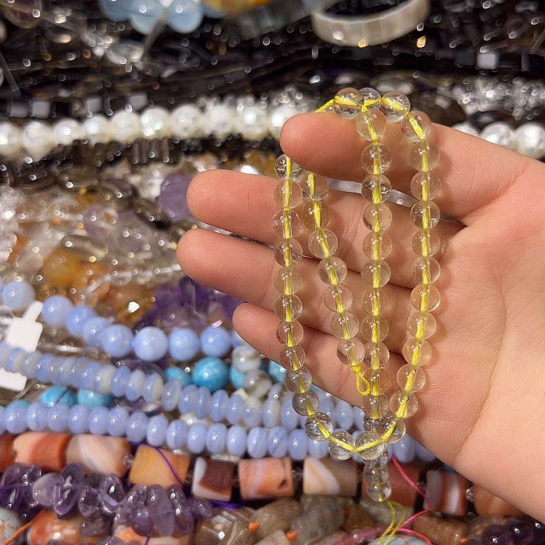 珠宝半成品银S925镶嵌紫晶净体柠檬晶卡7