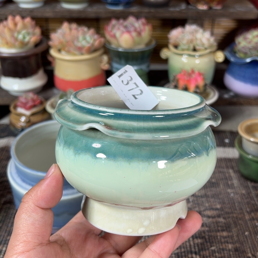 陶瓷口8高8 景德镇手工花盆