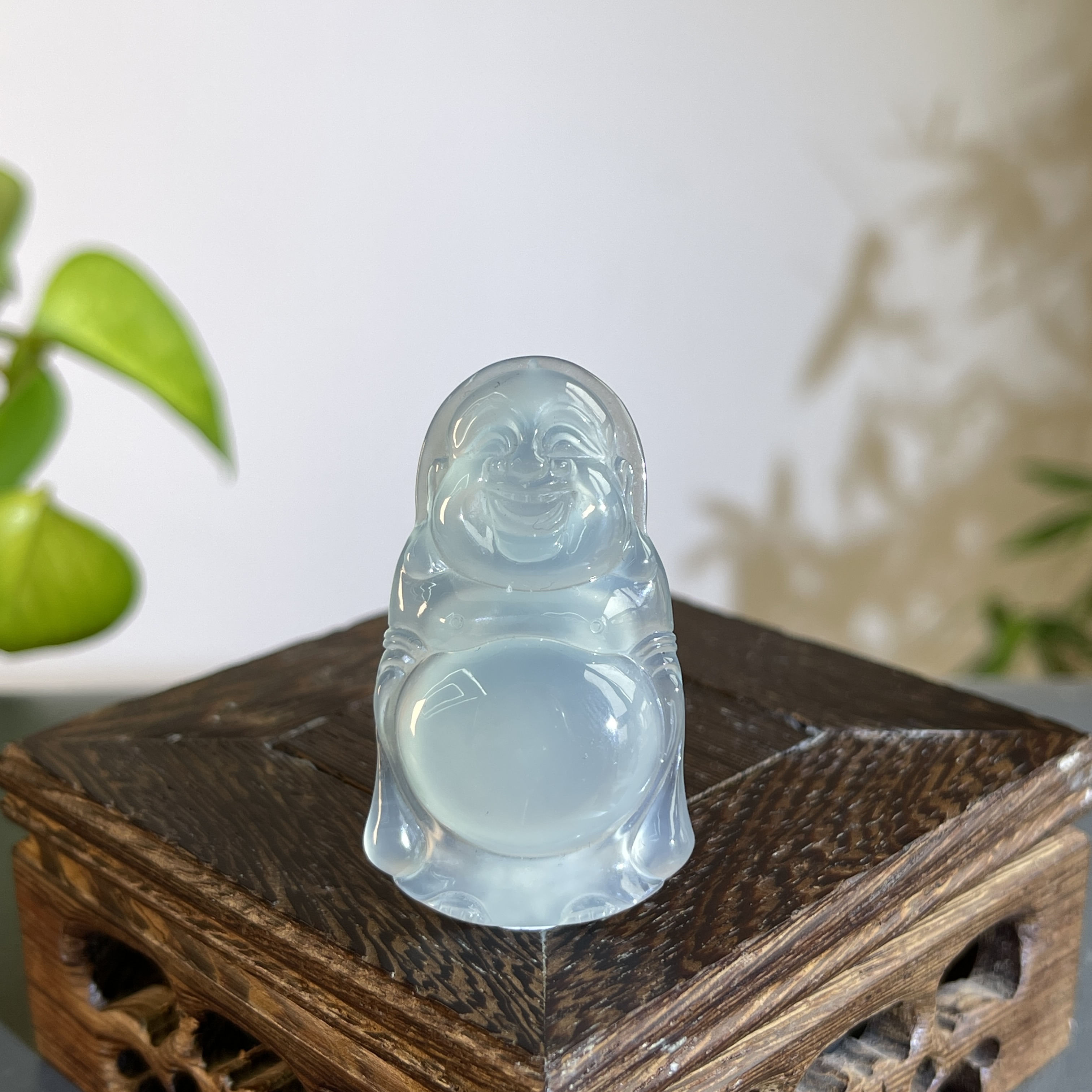 JXB21-154  天然缅甸A货翡翠 大肚佛