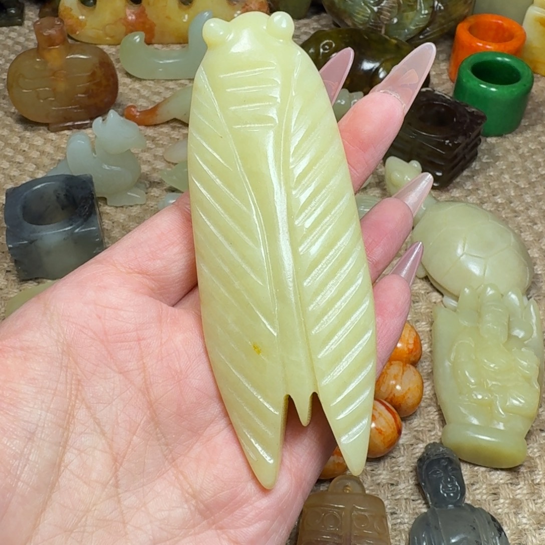 白玉菩提吊坠挂件