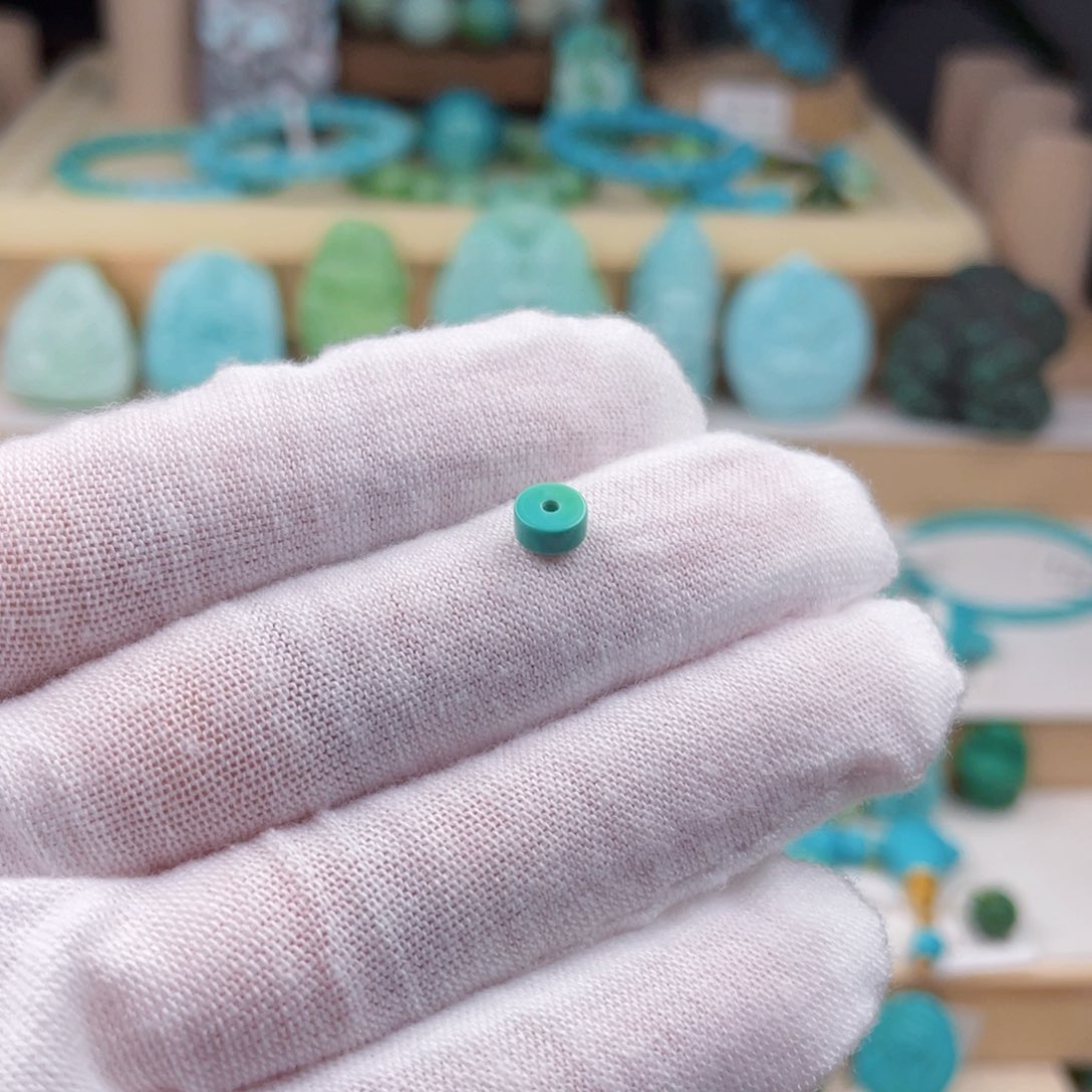 未镶嵌绿松石珠宝奇石5.3毫米