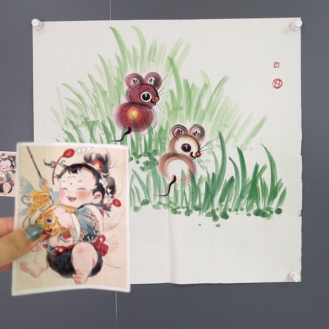 老师说我的头发长了好多