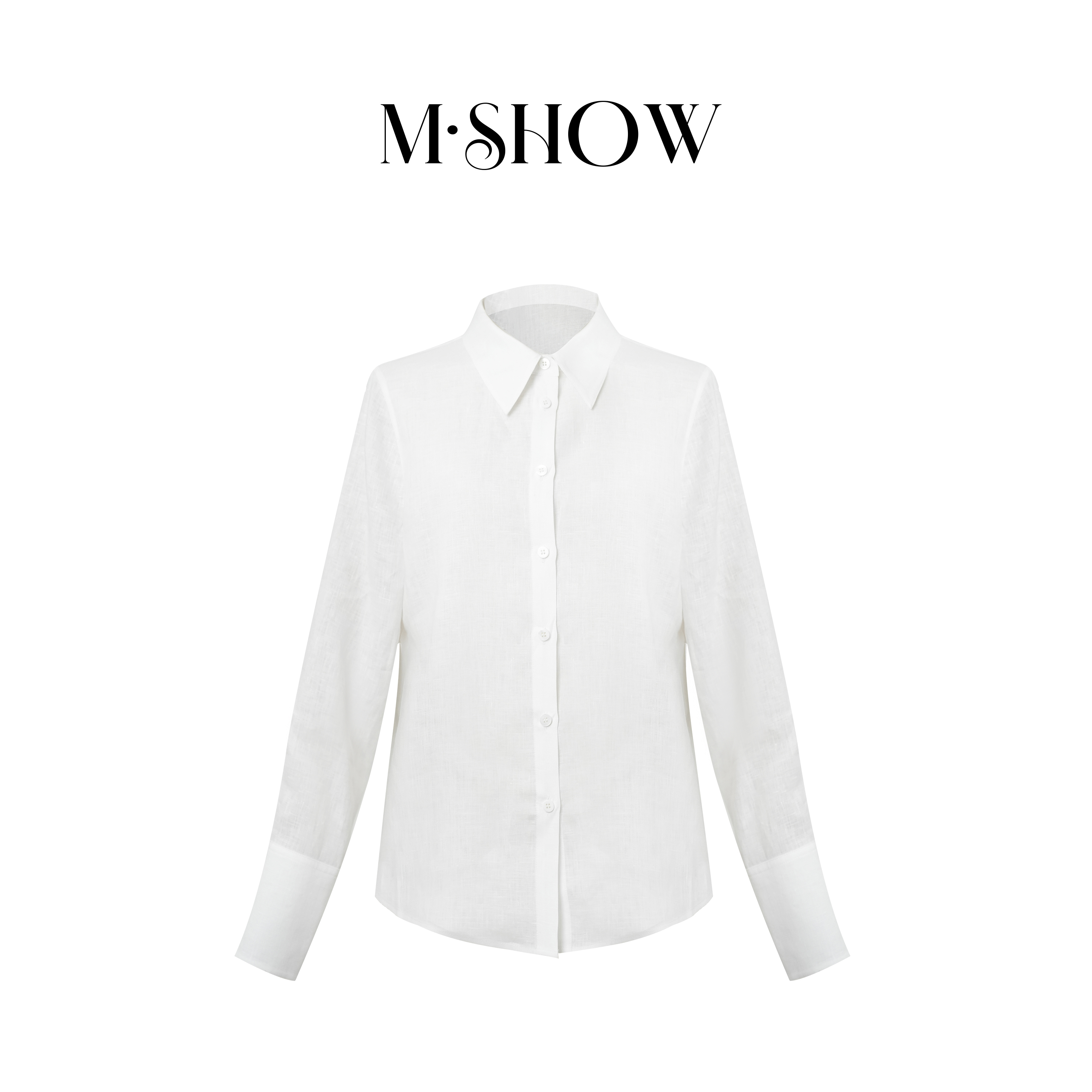 【墨秀亚麻】100%亚麻老钱风水洗百搭休闲长袖衬衫8763C