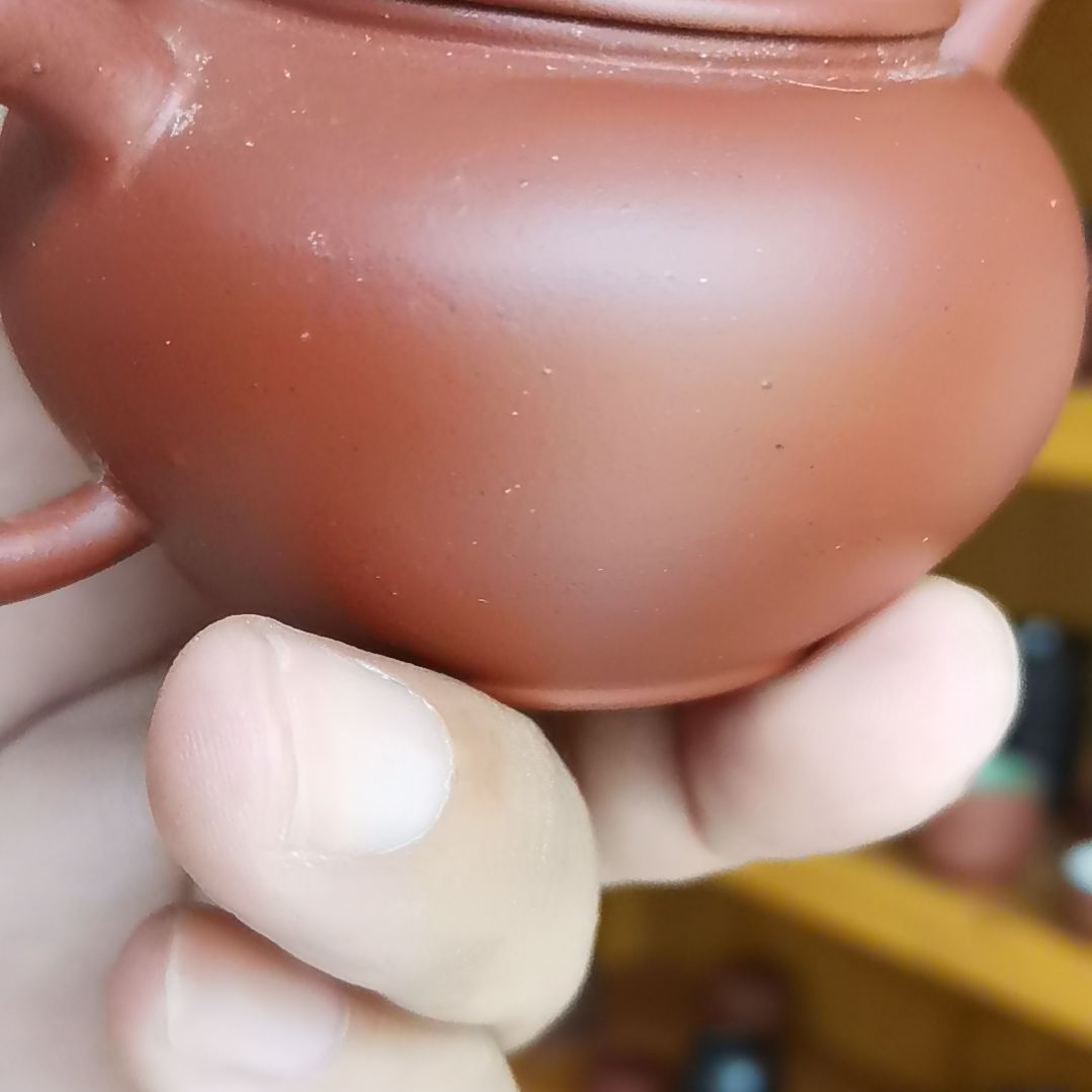 茶杯紫砂微微瑕紫砂壶一把