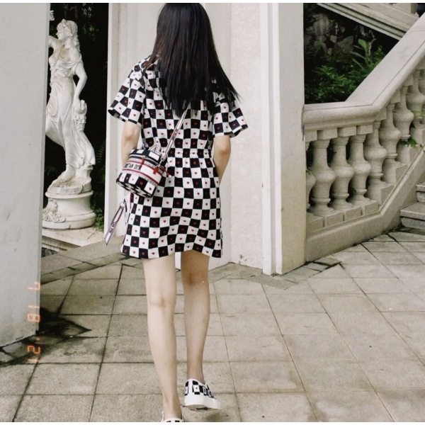 妃鱼/迪奥/粘胶纤维/连衣裙/95新/z零二零九