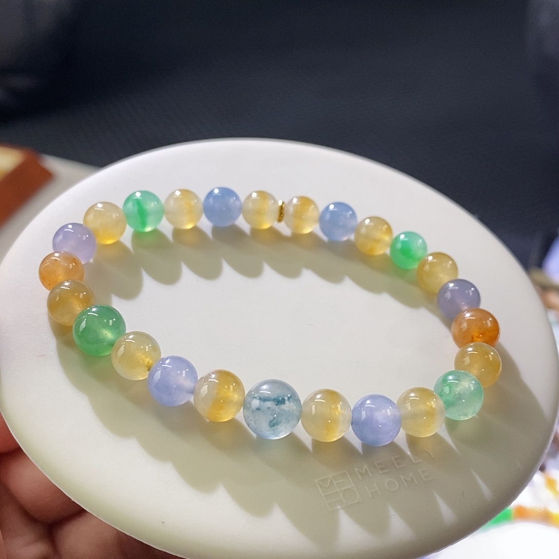 翡翠手链未镶嵌手串