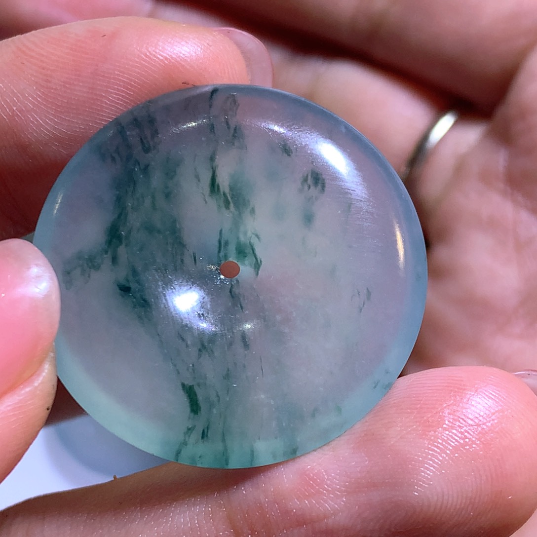 翡翠颈饰未镶嵌天然缅甸翡翠扣子