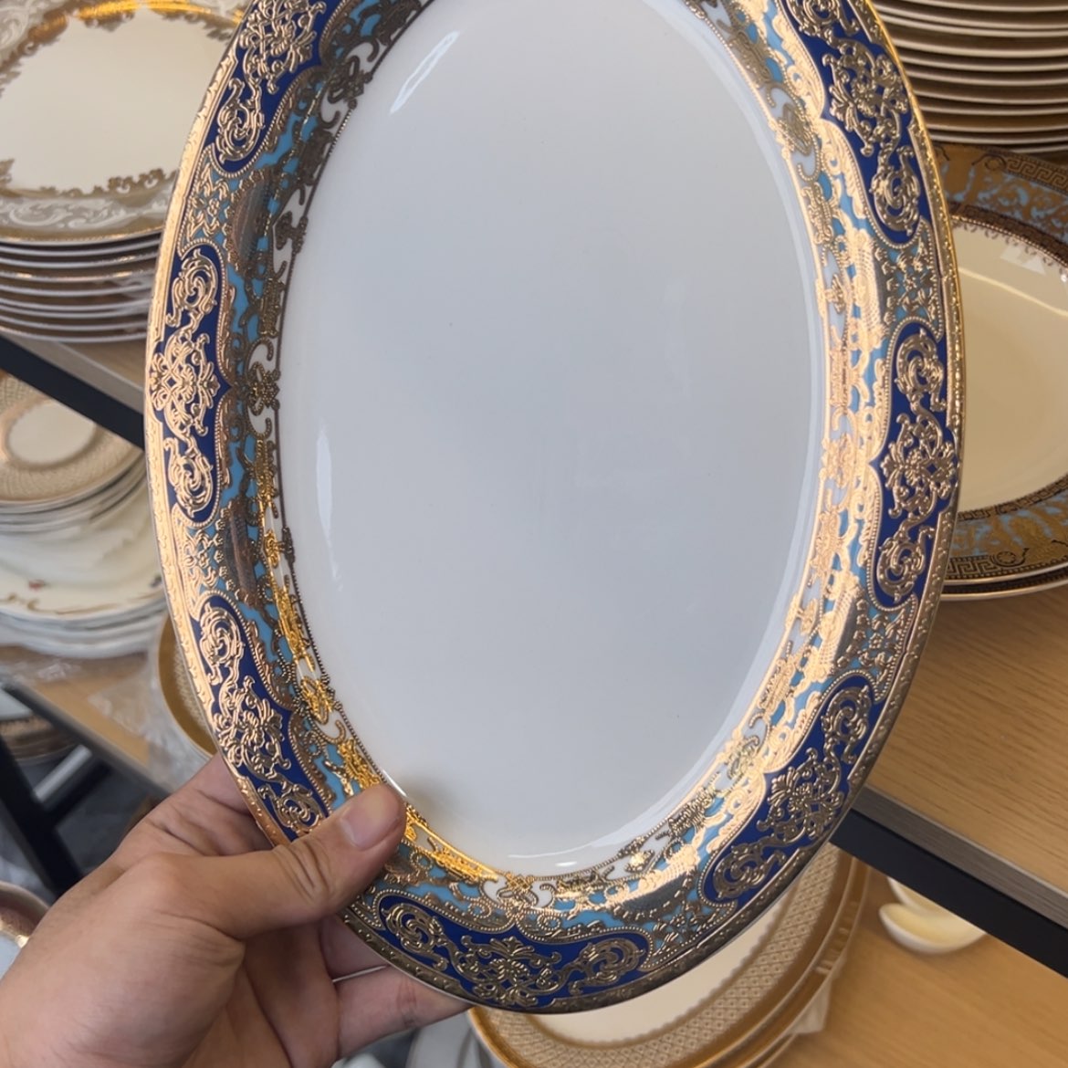 【闪购商品】瓷片12寸鱼盘一个一单福利价