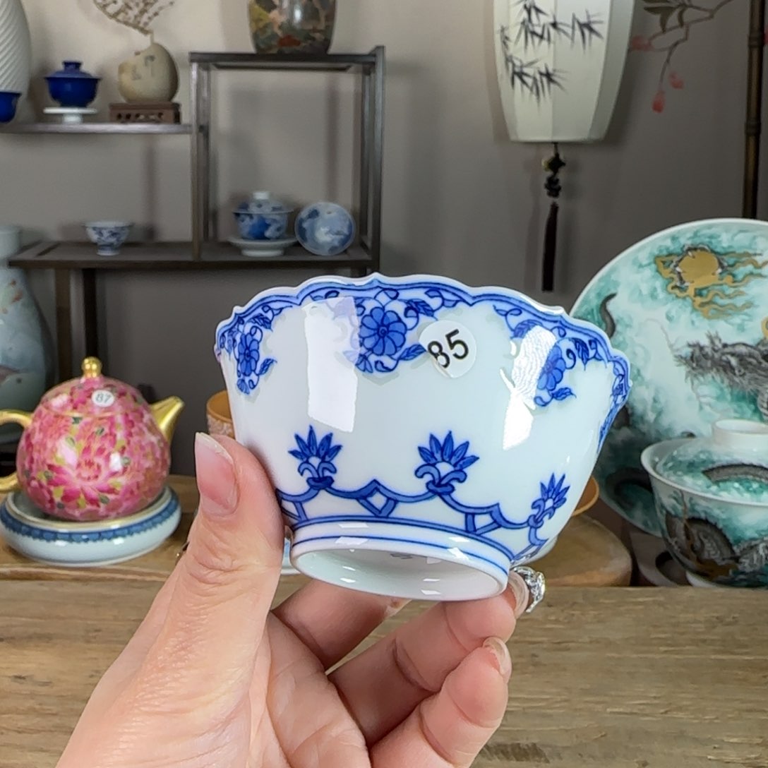 杯景德镇陶瓷柴烧多人