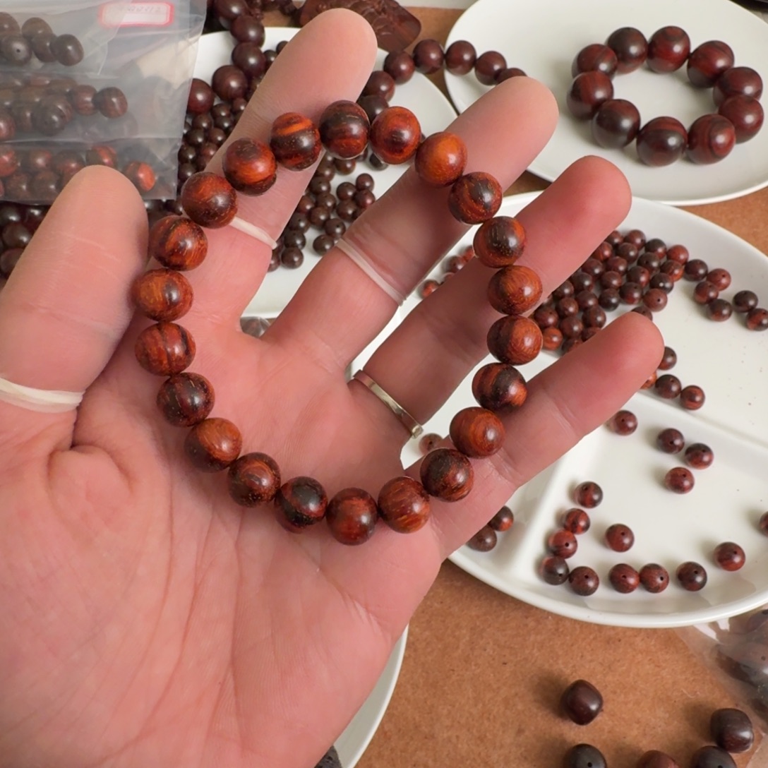 哦****檀香紫檀（小叶紫檀）琴切9.8*10.8单圈，原汁原味