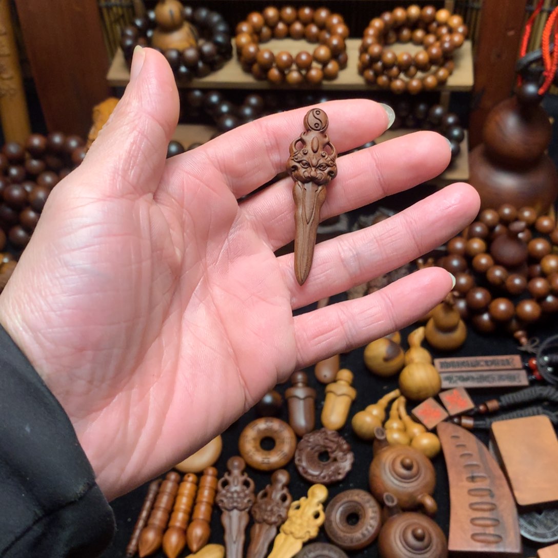 枣木枣木狮咬剑配绳发货