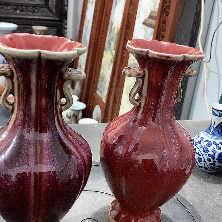 陶摆件青花陶瓷摆件