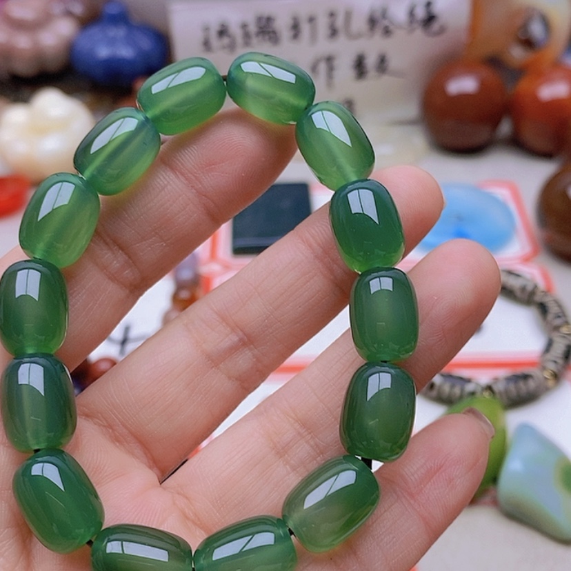 【闪购商品】未镶嵌玛瑙/玉髓珠宝半成品唯****男