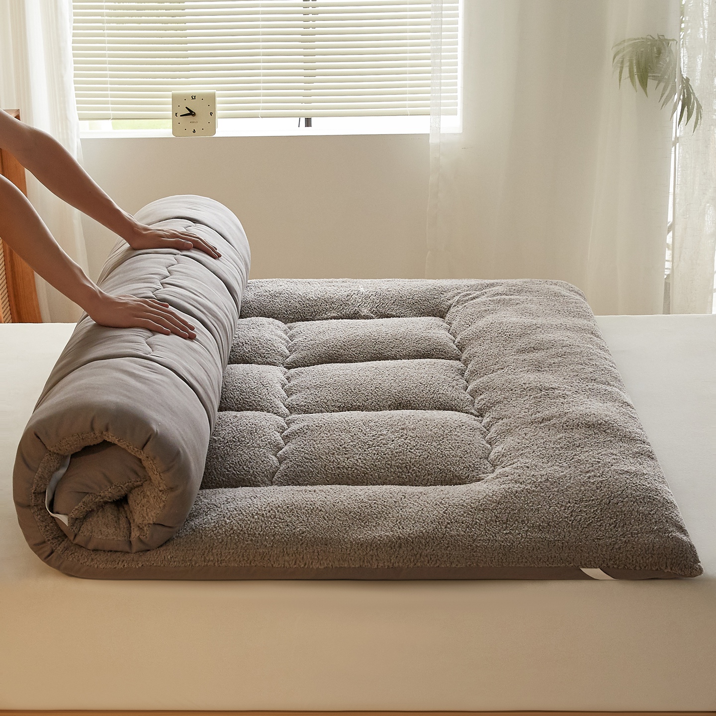 2025新款保暖羊羔绒床垫学生宿舍床垫床褥子跨境垫被