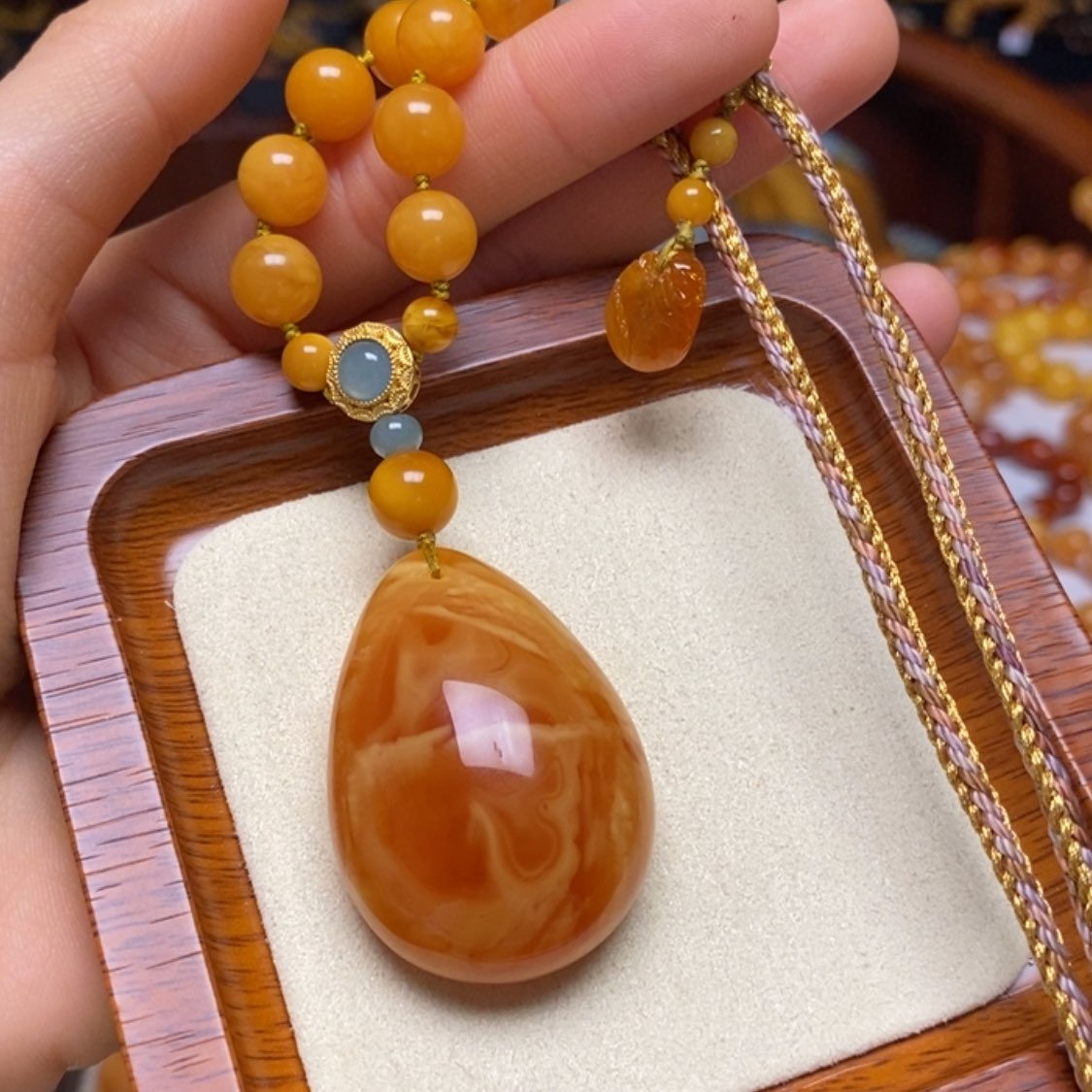 【闪购商品】蜜蜡颈饰未镶嵌项链
