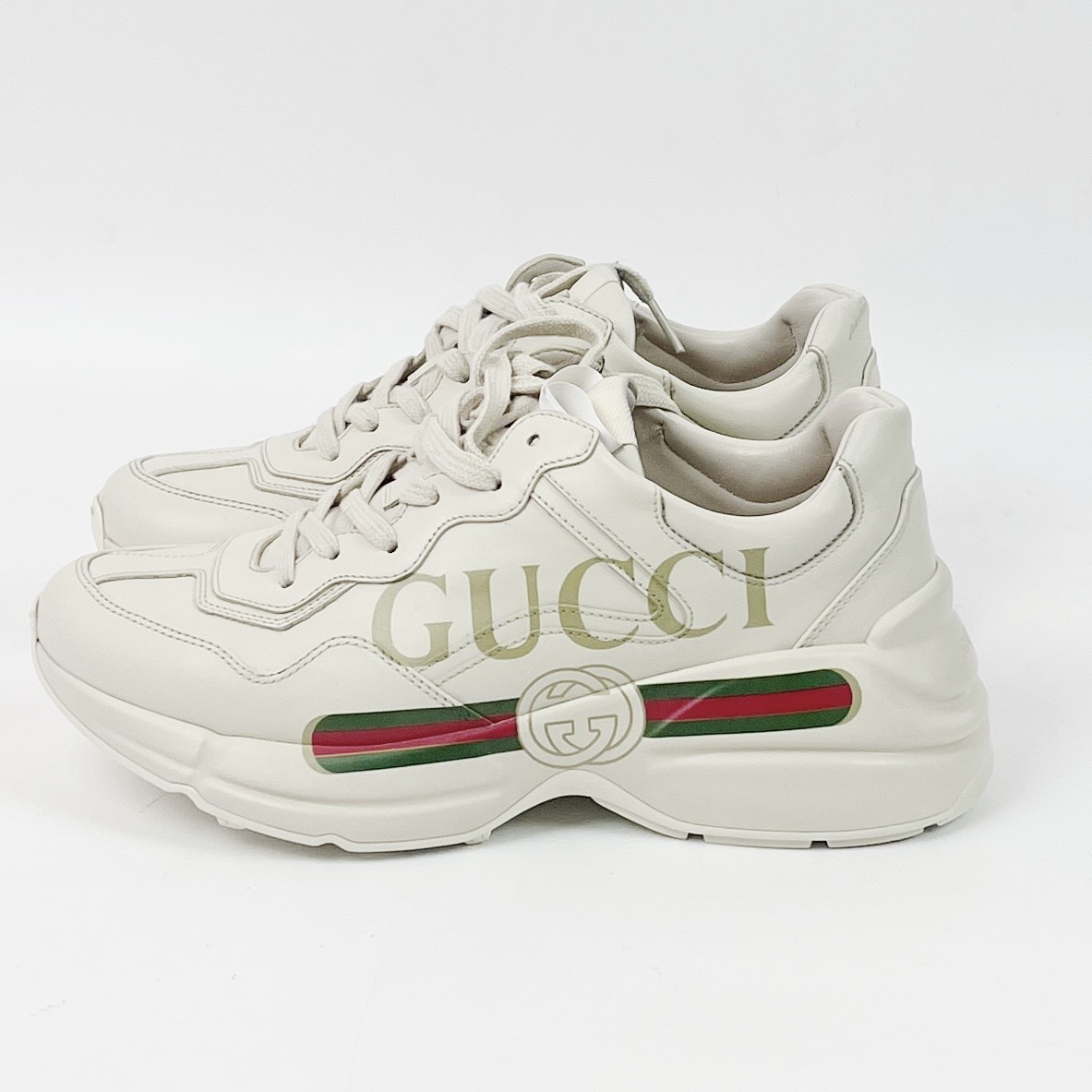 99新 GUCCI/古驰 39码 古驰Gucci 腰带印花老爹鞋 99新 xz0073