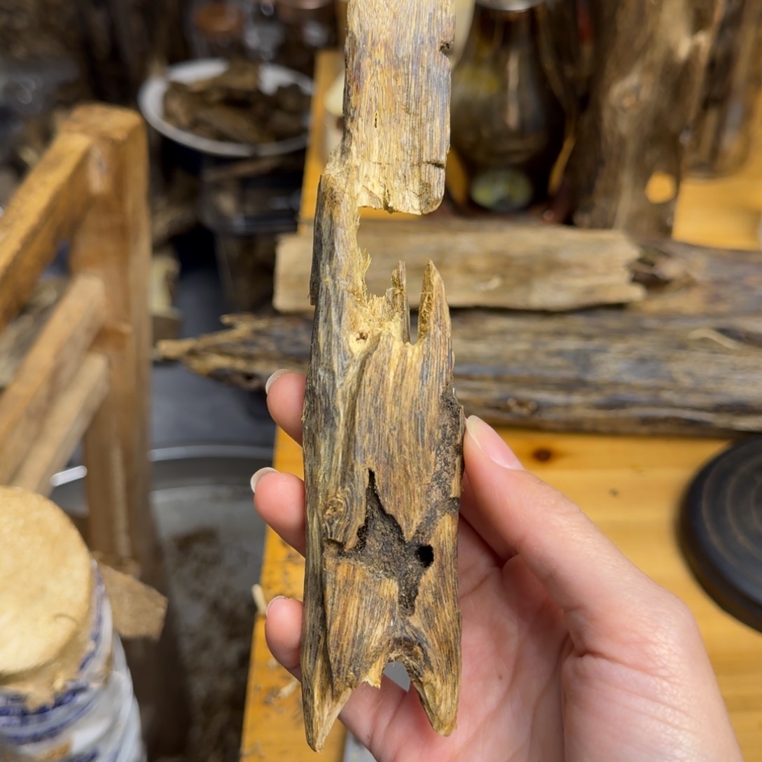 沉香沉香枕白棋品种块料31克