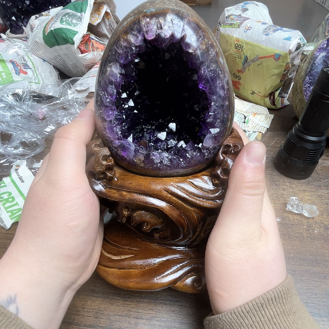 紫晶大型摆件（非配饰）未镶嵌琴*✨