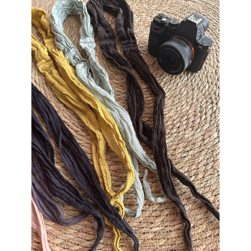 发带手绳雨露麻亚麻复古发带头绳