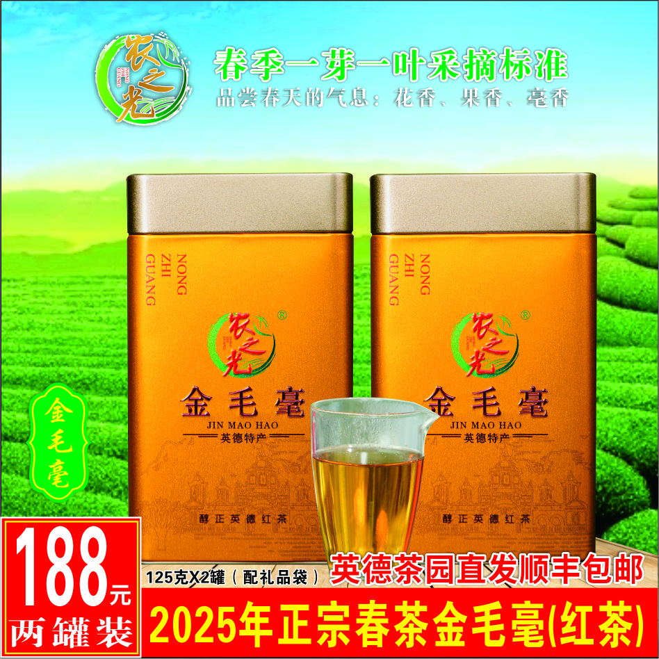 【金毛毫】2025特级高香红茶金毛毫春茶 一芽一叶英德茶园顺丰直发
