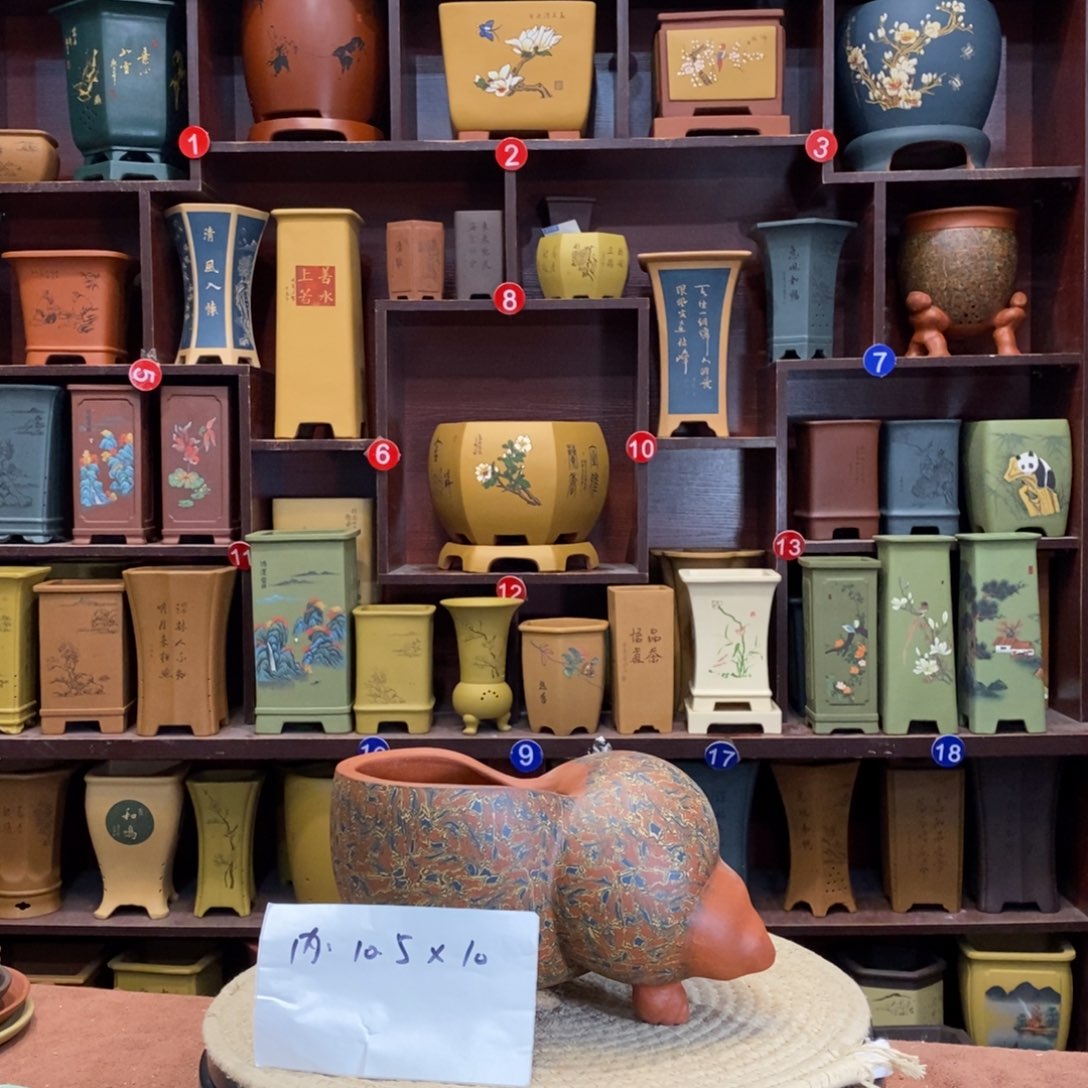 紫砂花盆紫砂艺术