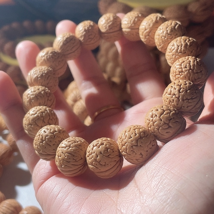 淡***～吊坠桃核桃核手串玲珑塔15