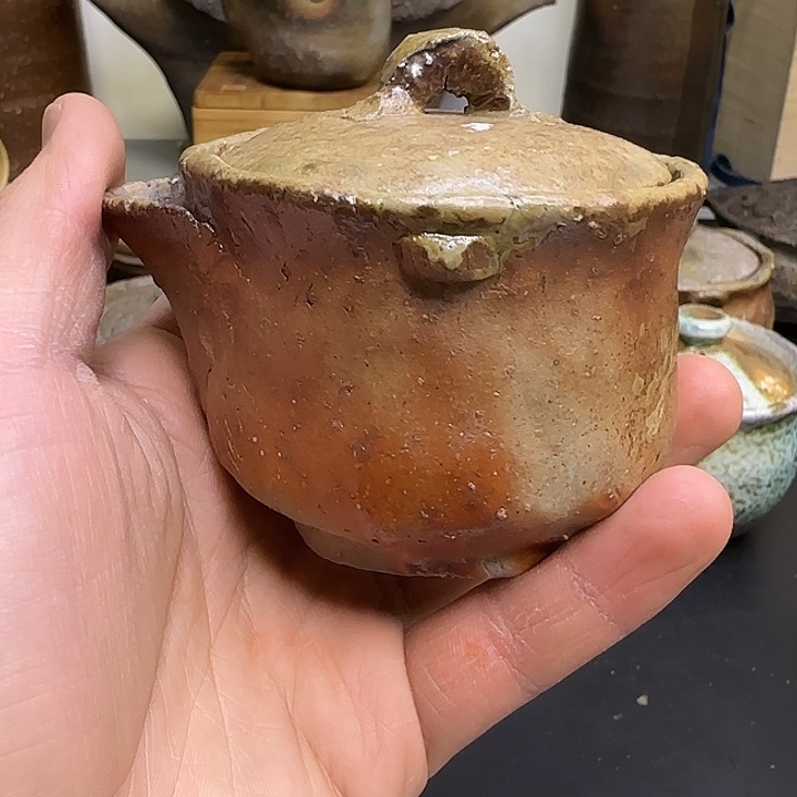 备前烧作品备前烧微瑕