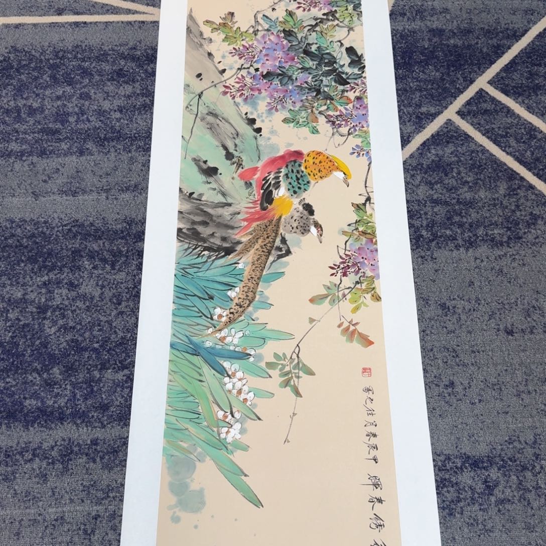 国画国画作品山水花鸟纯手绘