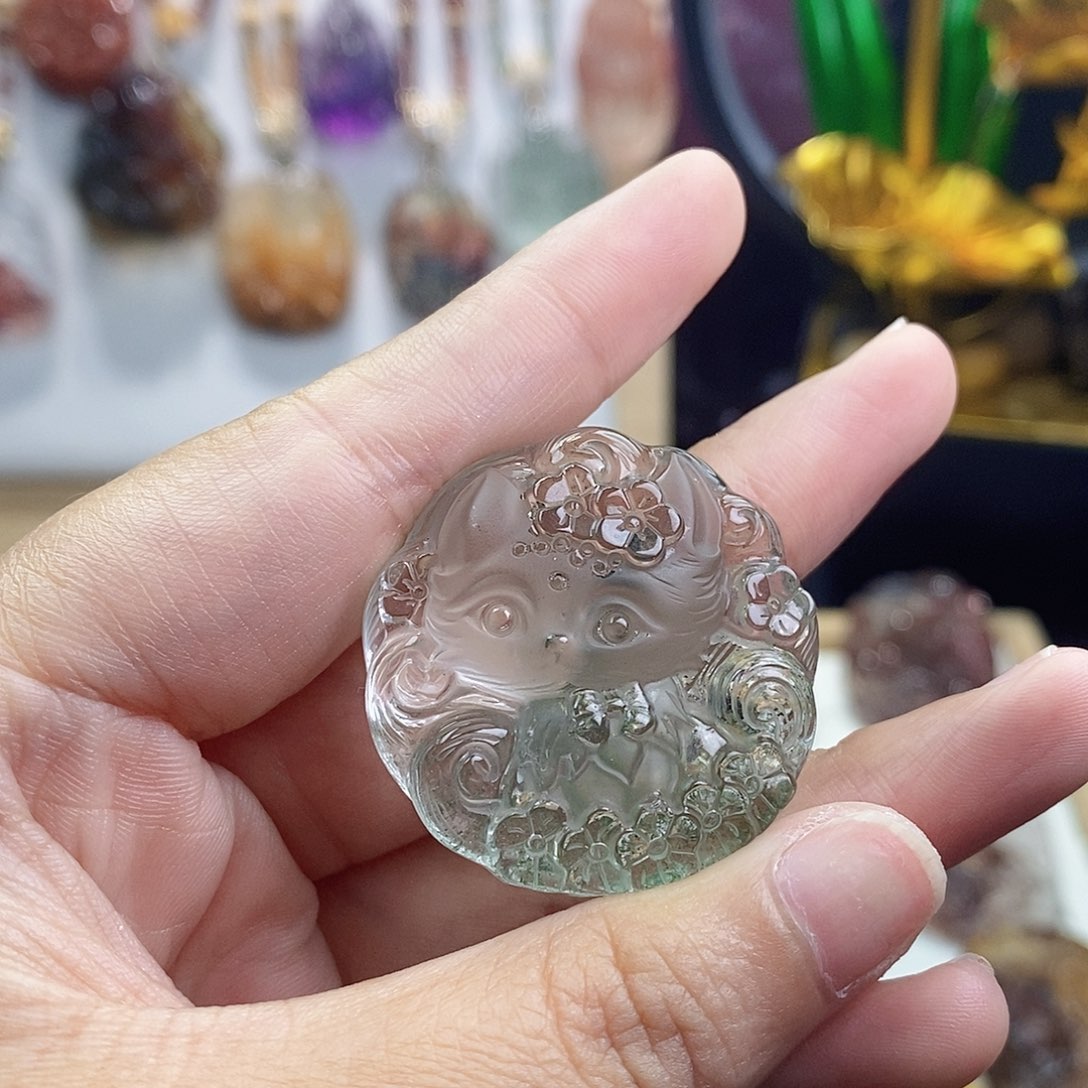 岁***好未镶嵌项链水晶吊坠