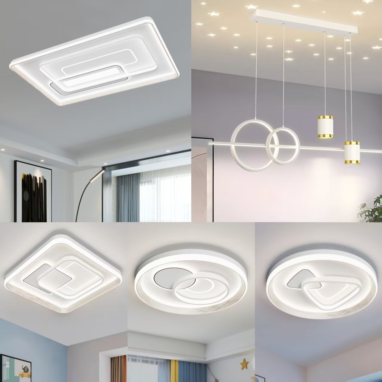 灯具灯饰2025最新款轻奢卧室全光谱led吸顶灯卧室灯客厅主灯8408