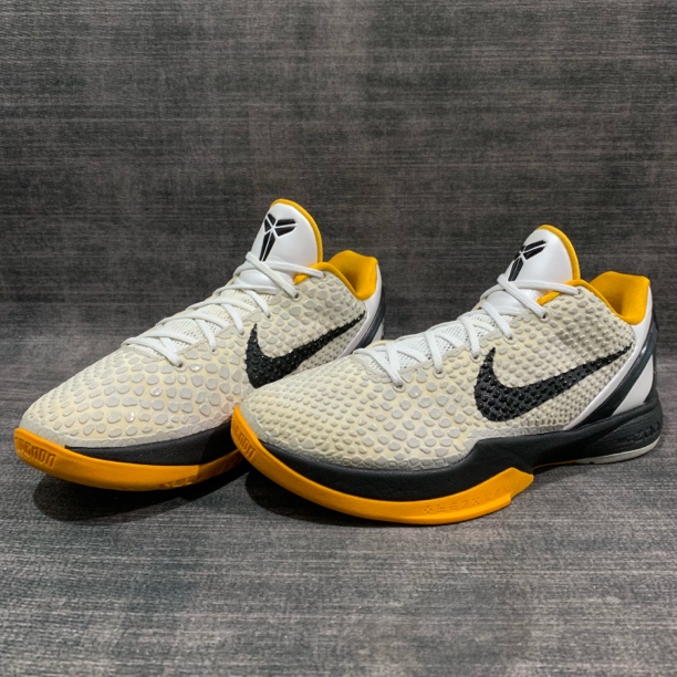 42码/科比6 Protro White Del Sol 季后赛 九九新 鞋垫标签在