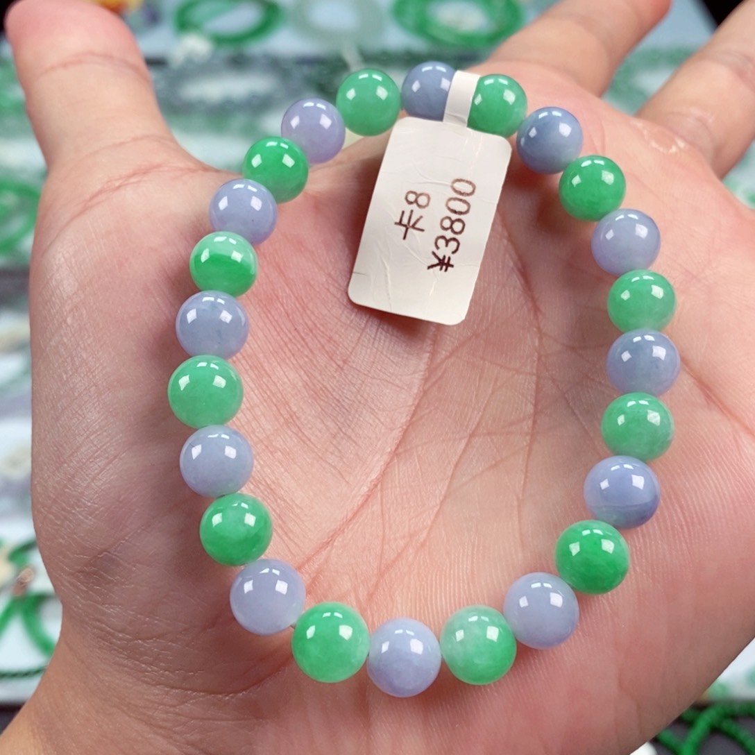 未镶嵌手链翡翠卡8