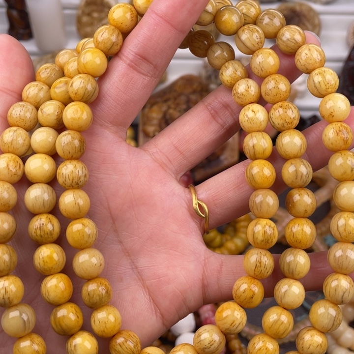 驼骨手串/手链鹿角圆珠10