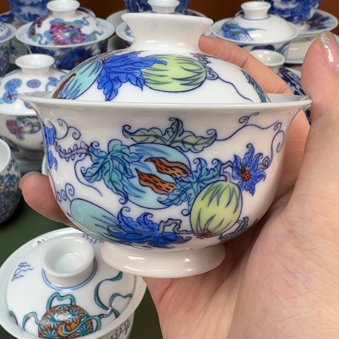 杯大帅纯手工手绘茶具396