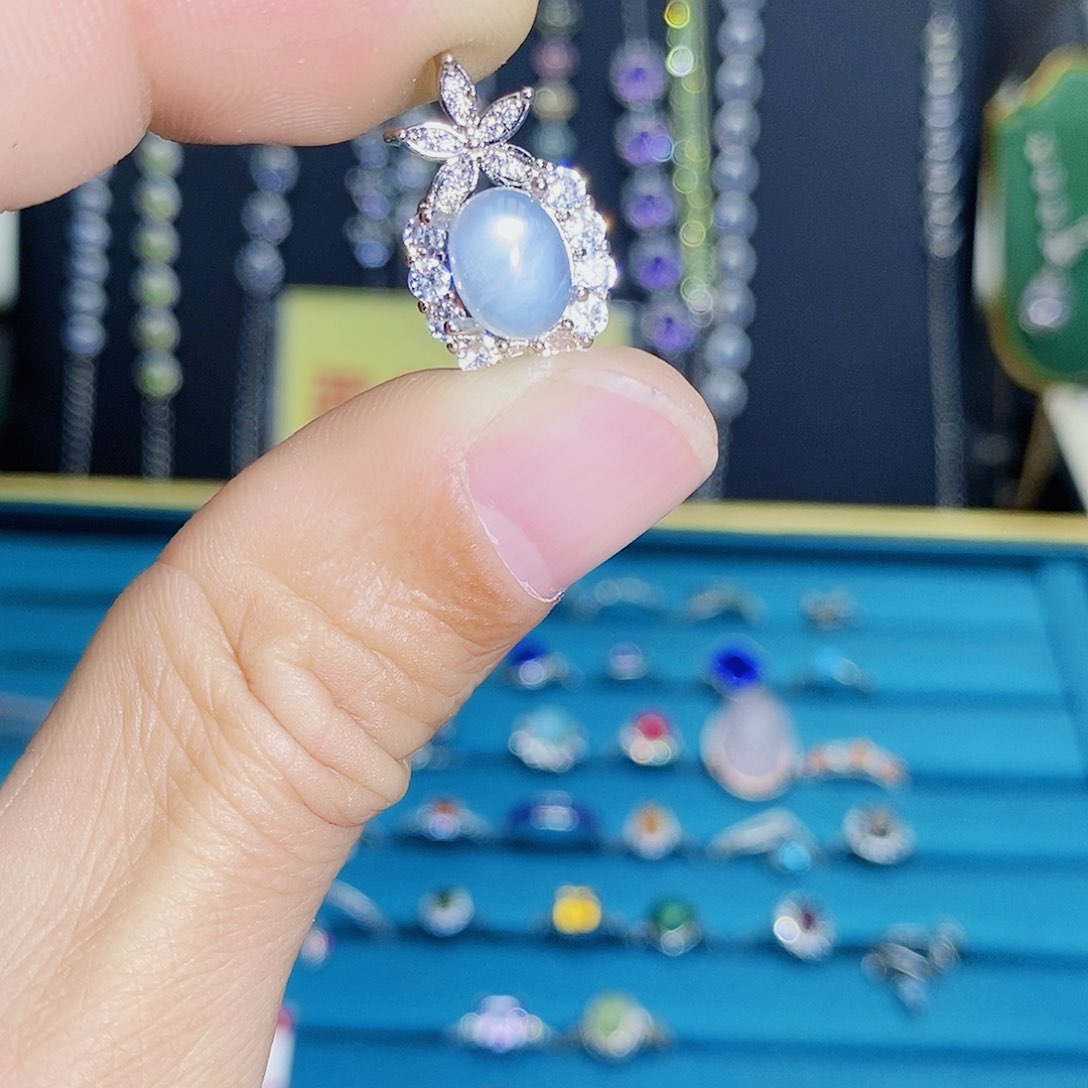 紫晶珠宝半成品银S925镶嵌