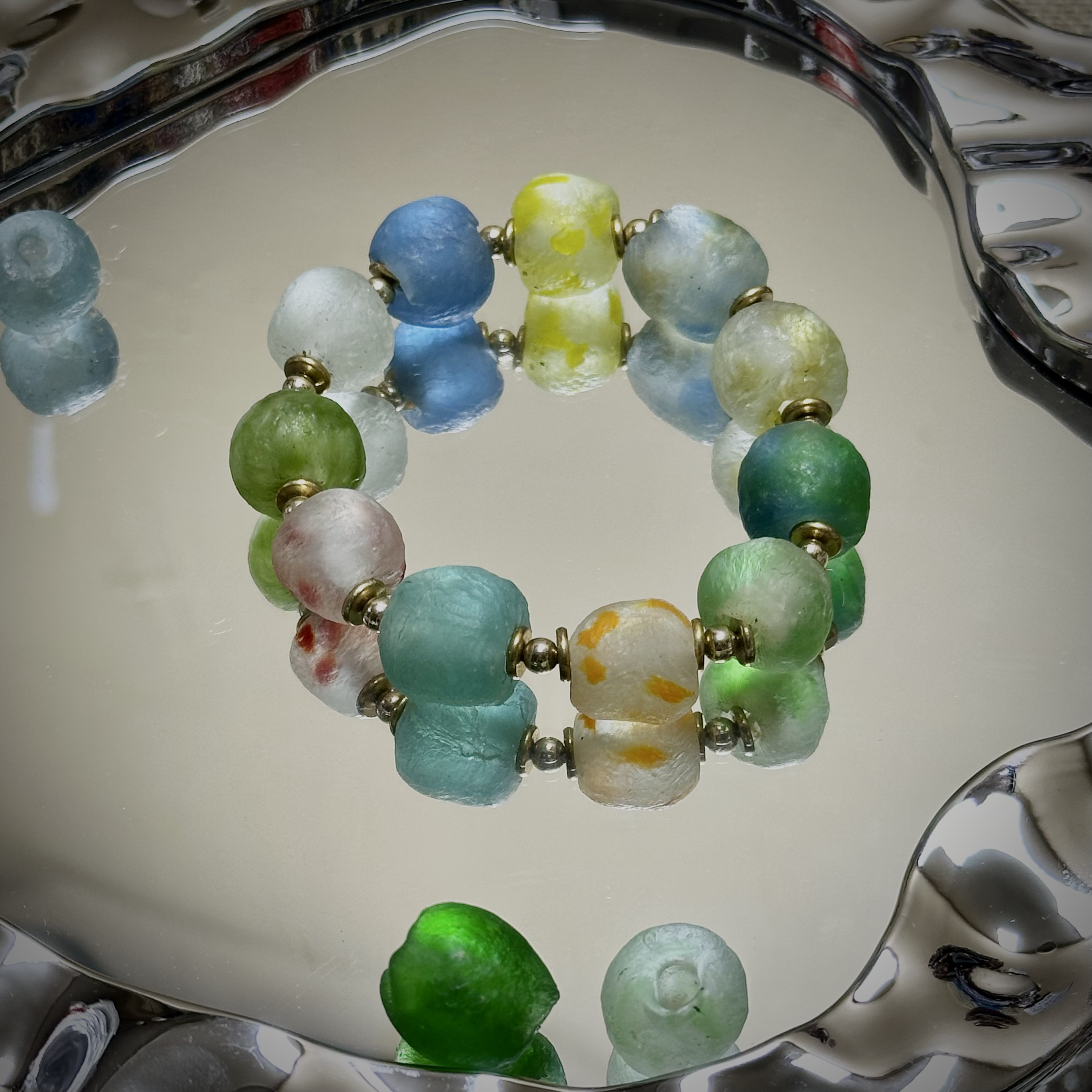 合金琉璃手链 手作编绳单珠专拍链接手工复古小众