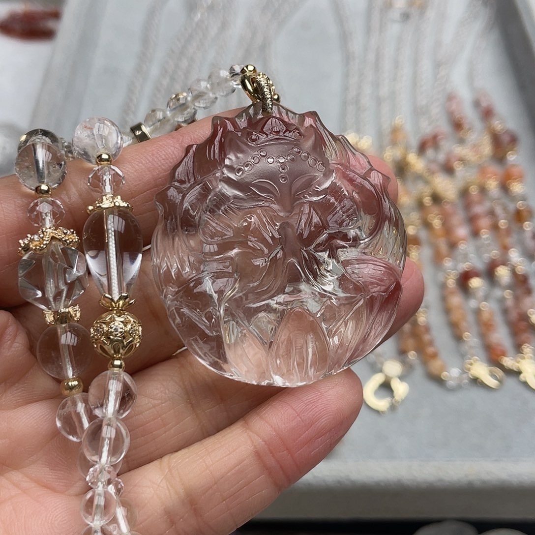 吊坠(不含链)未镶嵌水晶花*