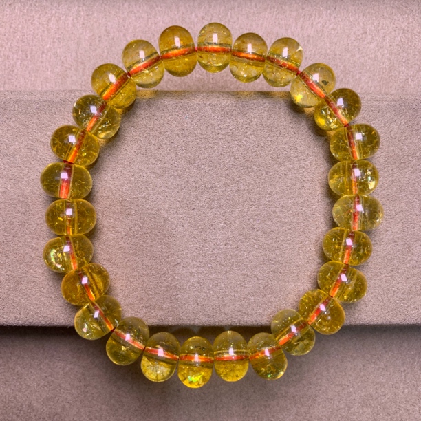 A224 卡10金发盘珠手串[多样性发一]