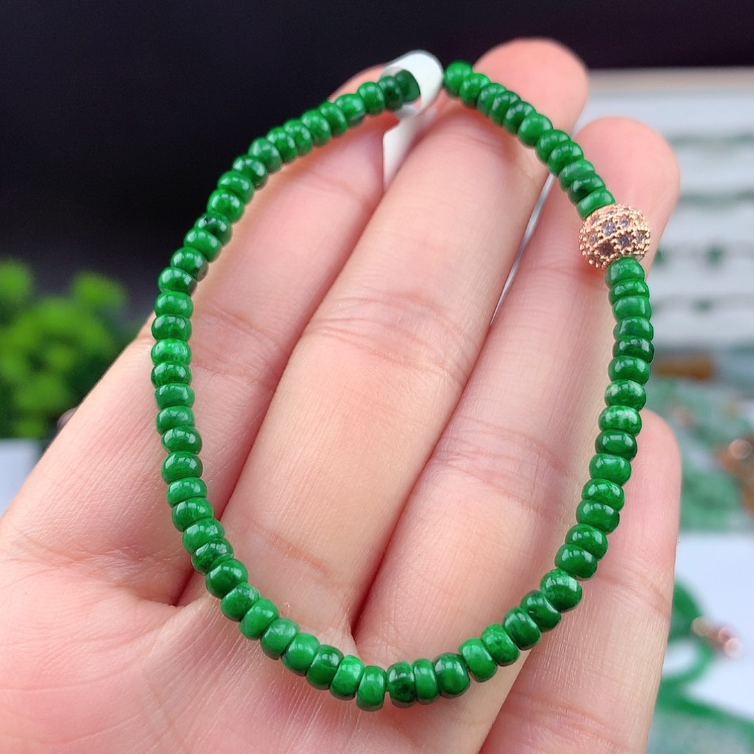 翡翠未镶嵌项链手串