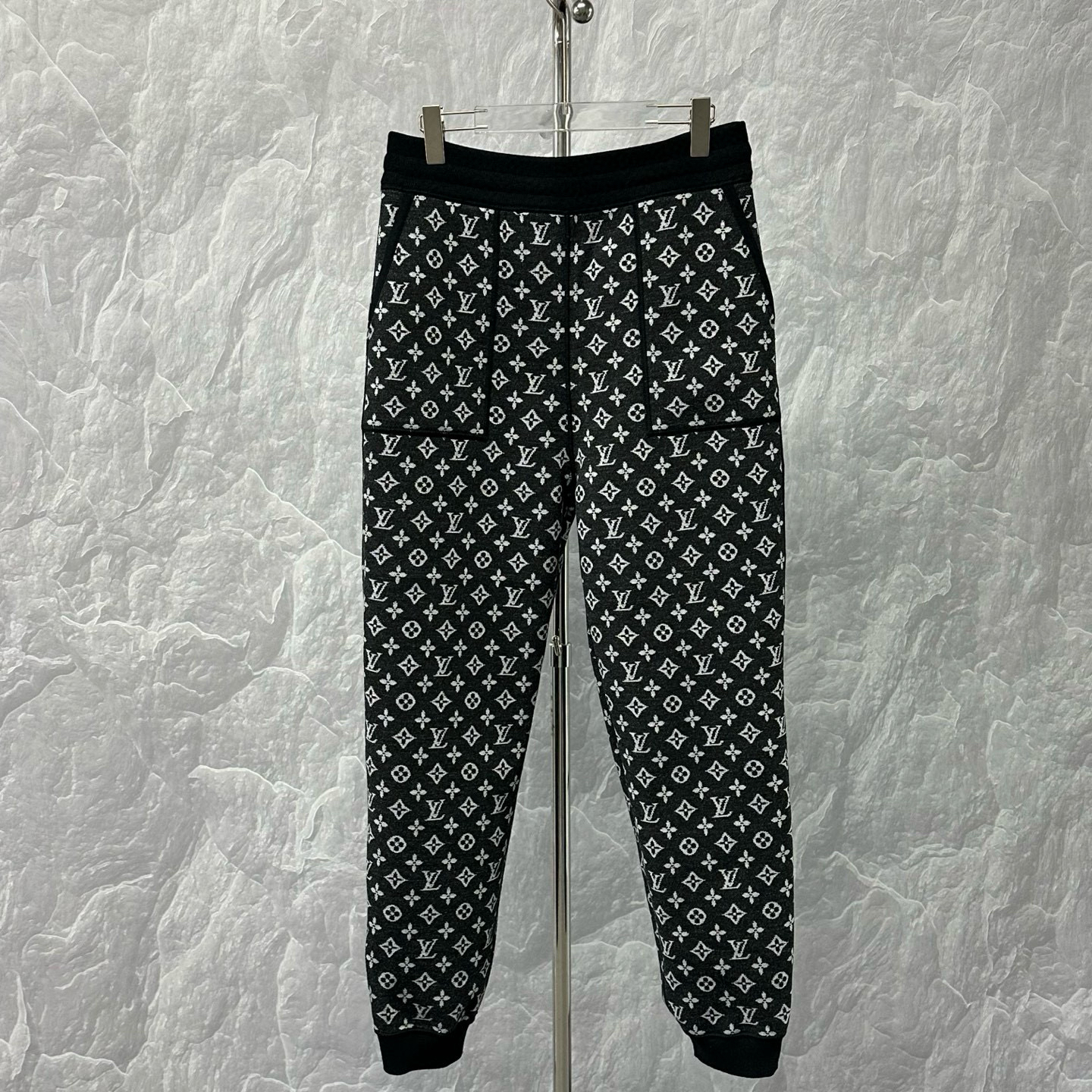 未使用 LouisVuitton/路易威登 双面穿满印老花针织长裤L码J01242