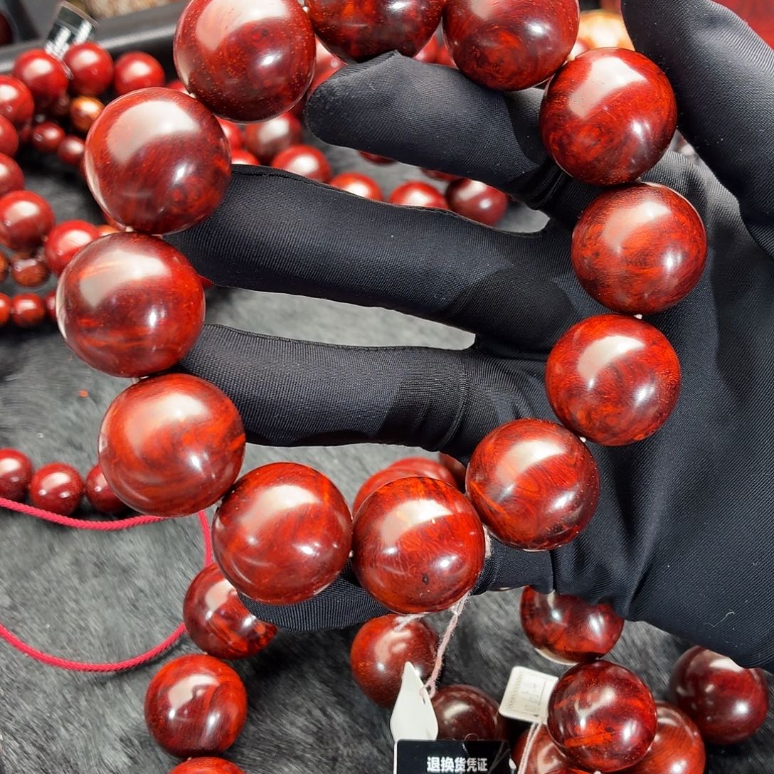 E***n小叶紫檀手串/手链原汁原味瘤疤