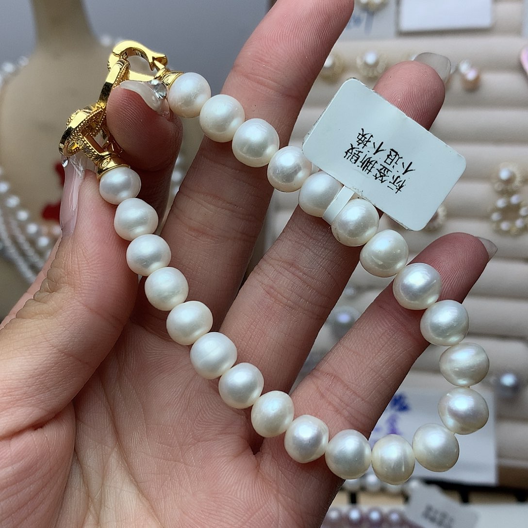 淡水珍珠8-9未镶嵌e10项链