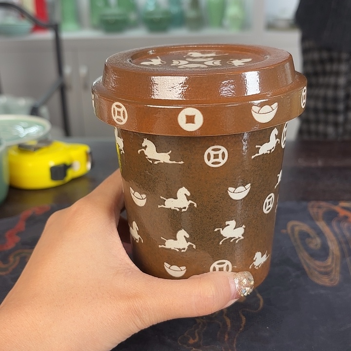 龙泉云间青瓷小米茶器